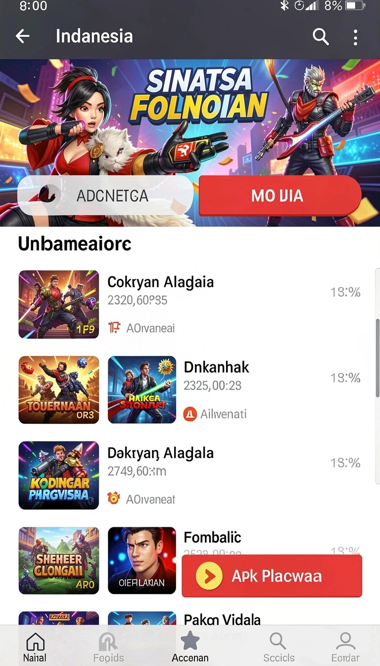 Beragam pilihan permainan menarik dalam aplikasi Aplikasi dalaxy138 Resmi: Download dan Instalasi.